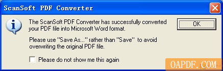 Word也能读取PDF文档 Word也能读取PDF文档