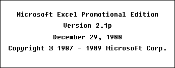 ͼMicrosoftExcelչʷһ